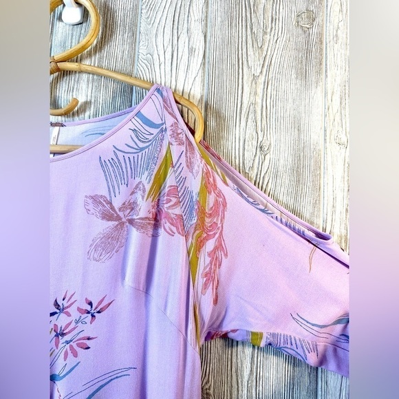 FREE PEOPLE Clear Skies Tunic Dress Cold Shoulders Flowy Boho Size XS - Picture 4 of 10